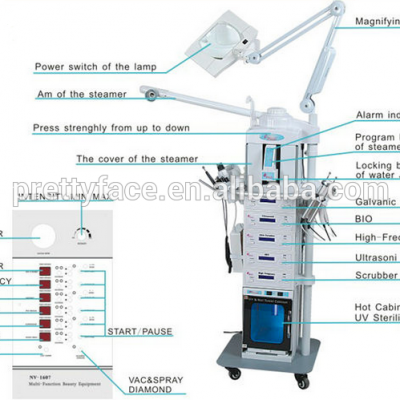 1608A 19 in 1facial multifunction beauty machine