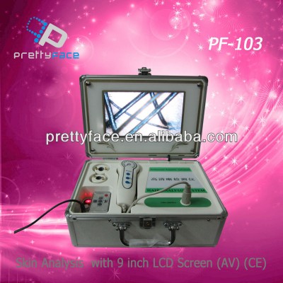 skin analysis with 9 inch LCD screen facial skin analyzer