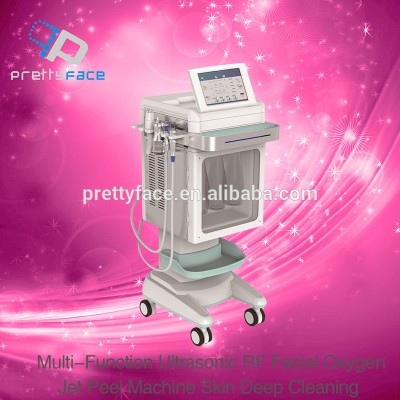 5 In 1 facial spa water oxygen and water jet multifunction oxygen therapy facial machine