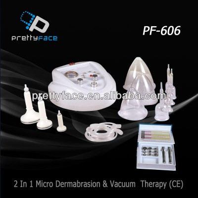 PF-606 2 in 1 diamond dermabrasion vaccum therapy beauty machine ,guangzhou(CE approved)