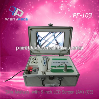 PF-103 New 9 Inch LCD Screen  Skin Analyzer,hair analyzer ,skin tester.