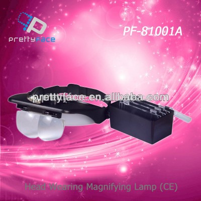 Head wearing type magnifier pf-8100A led head magnifier lamp for salee